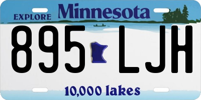 MN license plate 895LJH