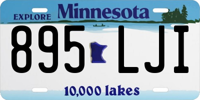 MN license plate 895LJI