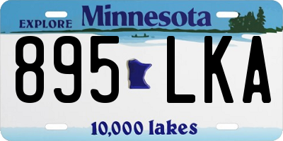 MN license plate 895LKA