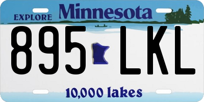 MN license plate 895LKL