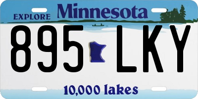 MN license plate 895LKY