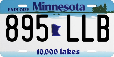 MN license plate 895LLB