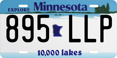 MN license plate 895LLP