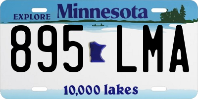 MN license plate 895LMA
