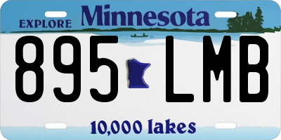 MN license plate 895LMB