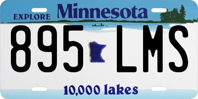 MN license plate 895LMS