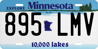 MN license plate 895LMV