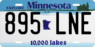 MN license plate 895LNE
