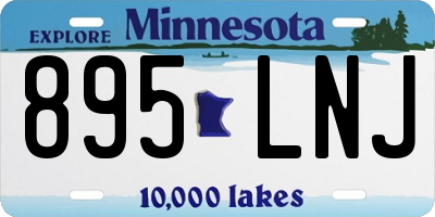MN license plate 895LNJ