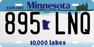 MN license plate 895LNQ