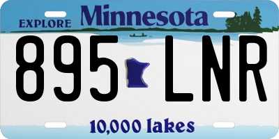 MN license plate 895LNR