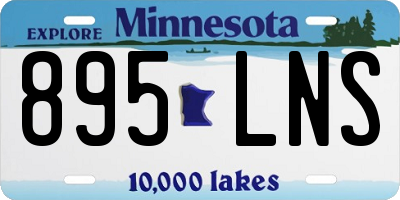 MN license plate 895LNS