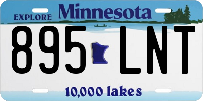 MN license plate 895LNT