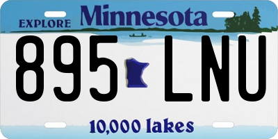 MN license plate 895LNU