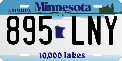 MN license plate 895LNY