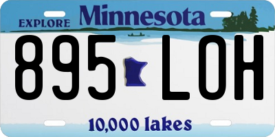 MN license plate 895LOH