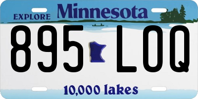 MN license plate 895LOQ
