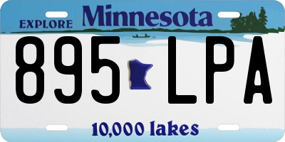 MN license plate 895LPA