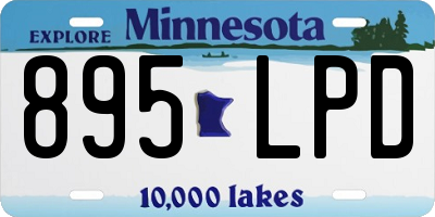 MN license plate 895LPD