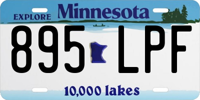 MN license plate 895LPF