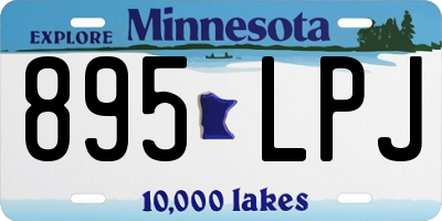 MN license plate 895LPJ