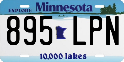 MN license plate 895LPN