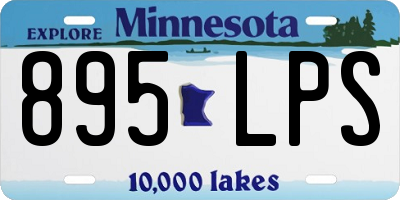 MN license plate 895LPS