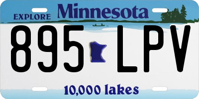 MN license plate 895LPV
