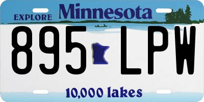 MN license plate 895LPW
