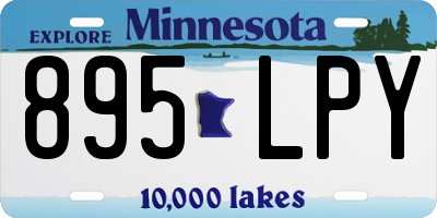 MN license plate 895LPY