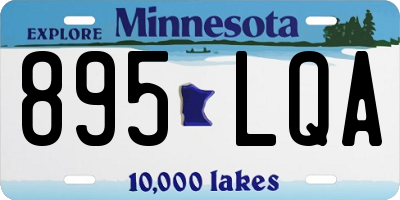 MN license plate 895LQA