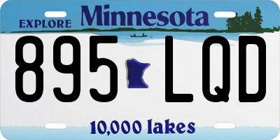 MN license plate 895LQD