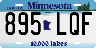 MN license plate 895LQF
