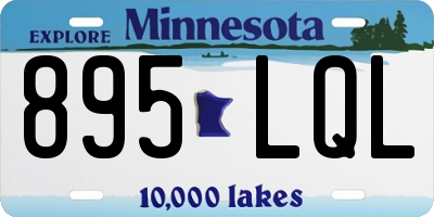 MN license plate 895LQL