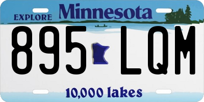 MN license plate 895LQM