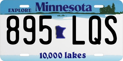 MN license plate 895LQS