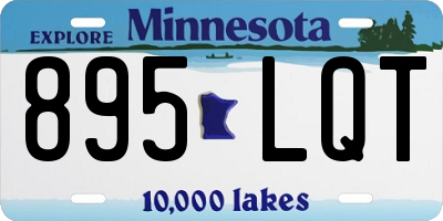 MN license plate 895LQT