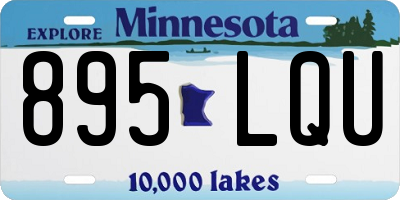 MN license plate 895LQU