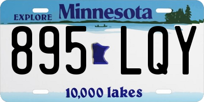 MN license plate 895LQY