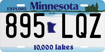 MN license plate 895LQZ