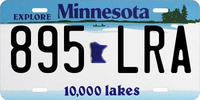 MN license plate 895LRA