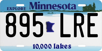 MN license plate 895LRE