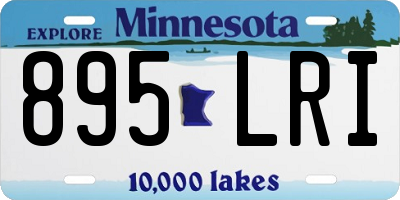 MN license plate 895LRI