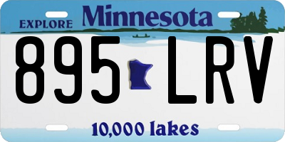 MN license plate 895LRV