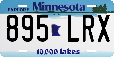 MN license plate 895LRX