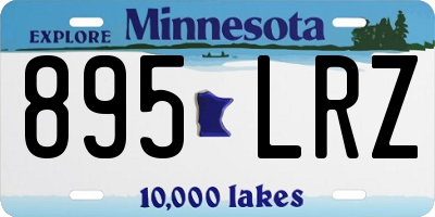 MN license plate 895LRZ