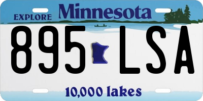 MN license plate 895LSA