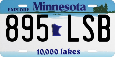 MN license plate 895LSB
