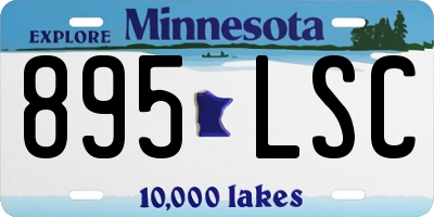 MN license plate 895LSC