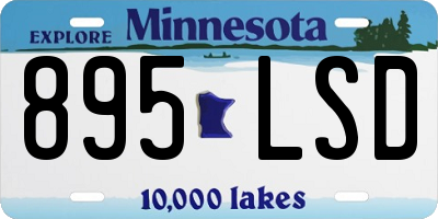 MN license plate 895LSD